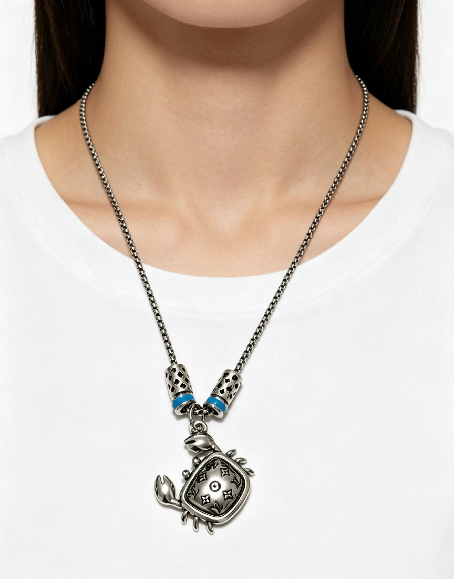 Louis Vuitton Crab Charm Necklace